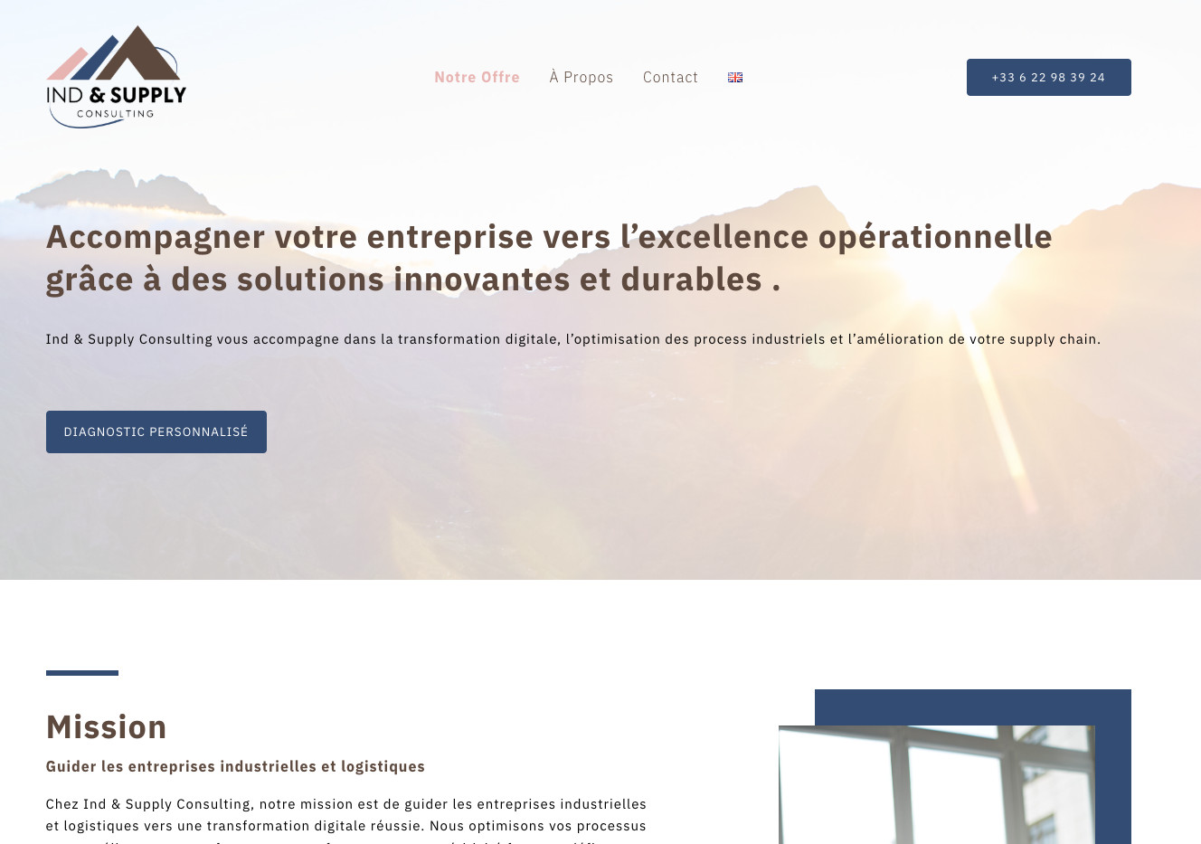 exemple réalisation sites web artisans indsupply