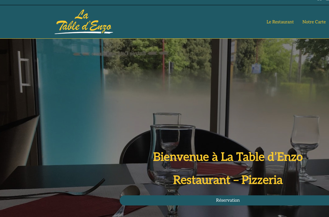exemple réalisation sites web artisans table enzo