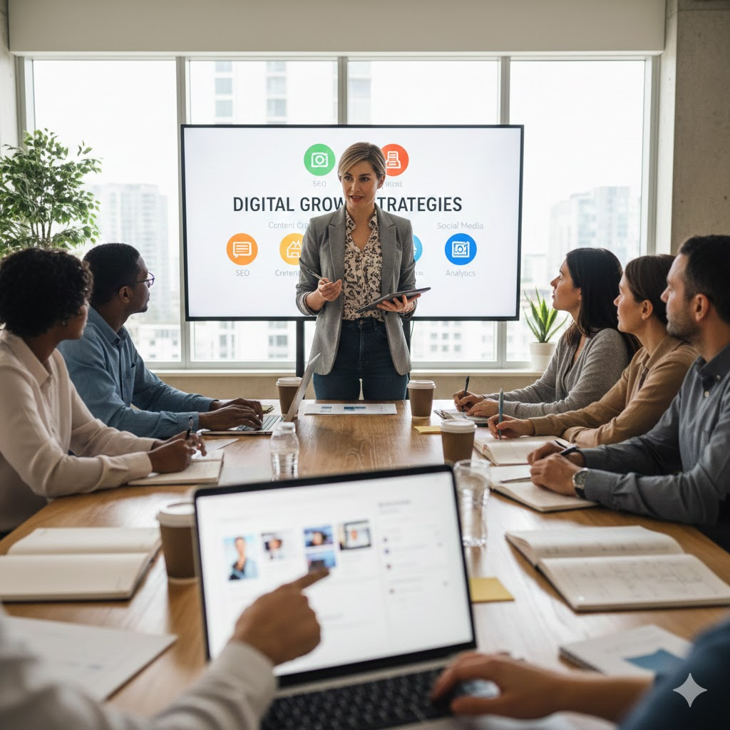 alphavidia création de site web et formation communication et webmarketing salle de reunion