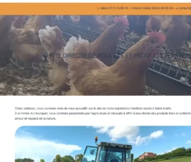 exemple réalisation sites web artisans ferme des hourquets