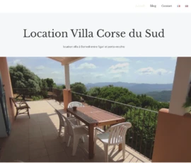site location villa en corse du sud