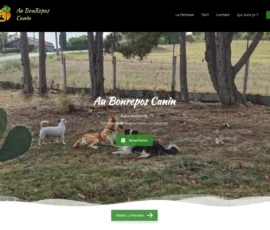 Pension canine - site au bonrepos canin